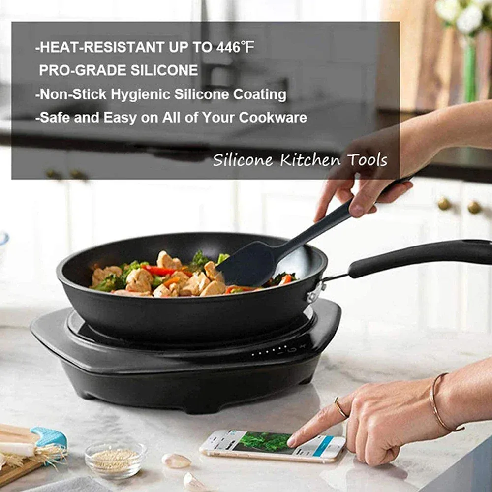 Spatules en silicone pour la cuisine