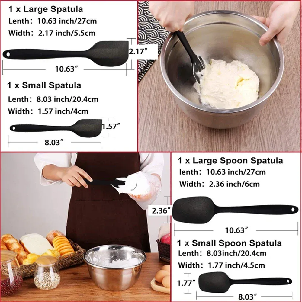 Spatules en silicone pour la pâtisserie