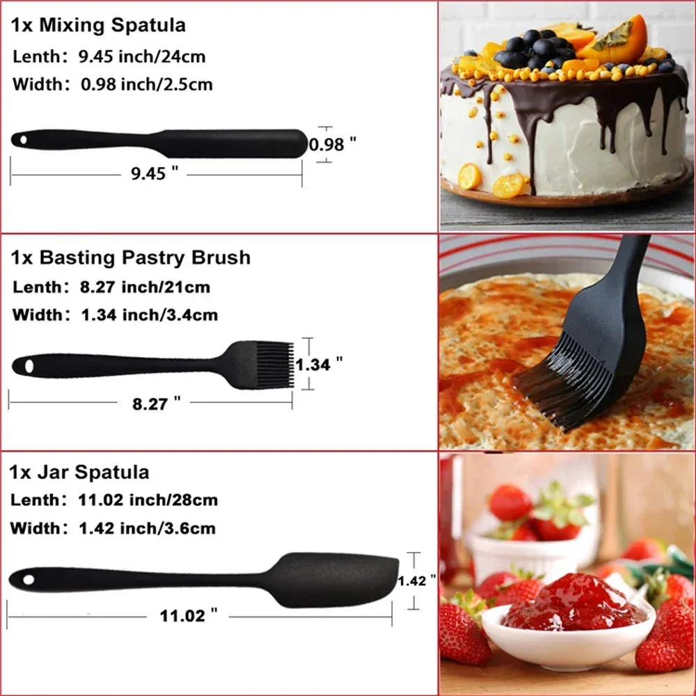 Ensemble de spatules en silicone