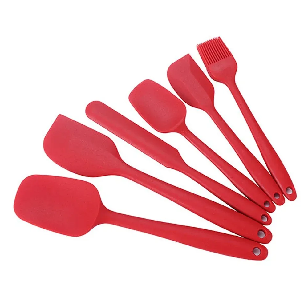 Ensemble de 6 spatules en silicone de qualité alimentaire, antiadhésives et résistantes à la chaleur pour la cuisson - Assad 10