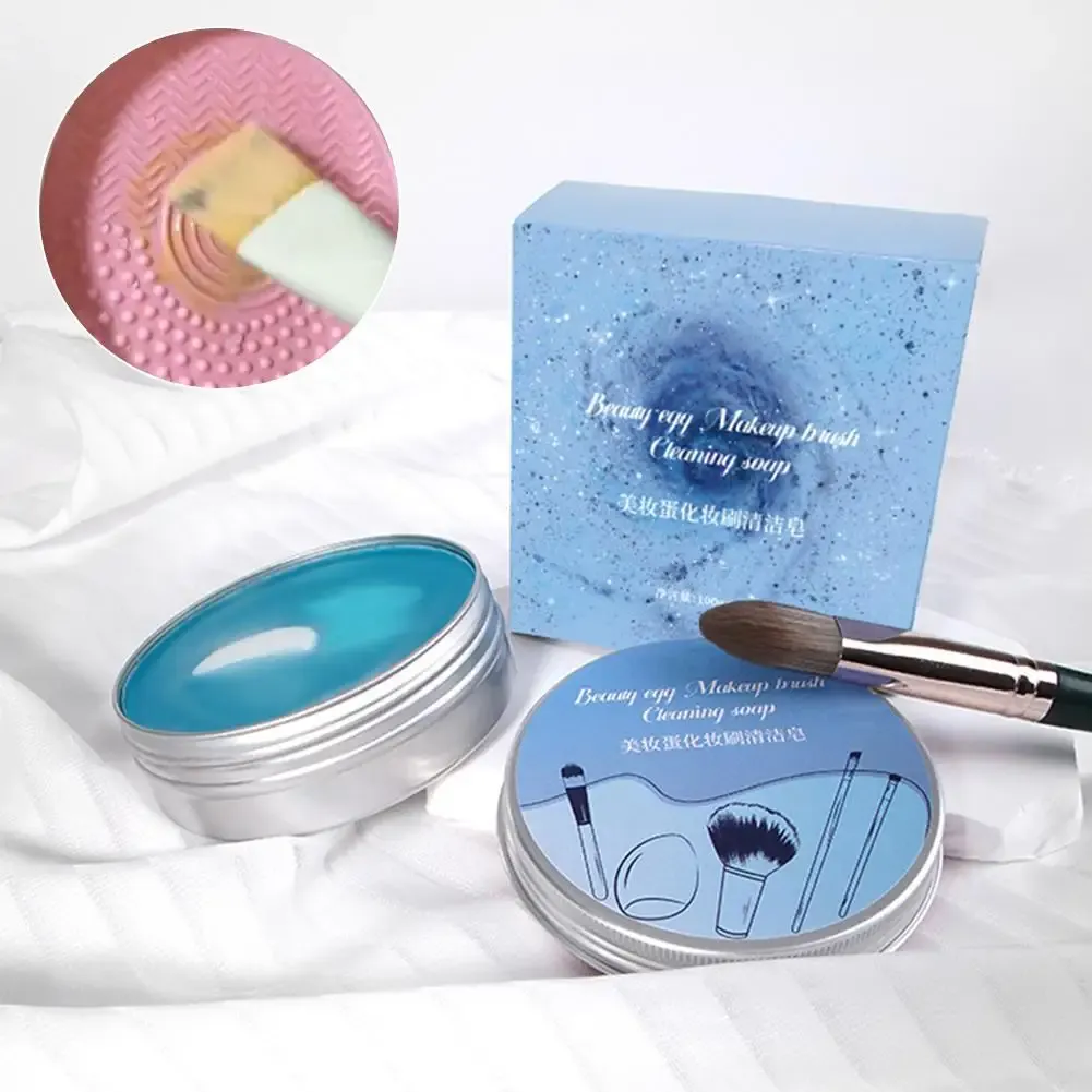 Savon nettoyant pour pinceaux de maquillage, nettoyage
