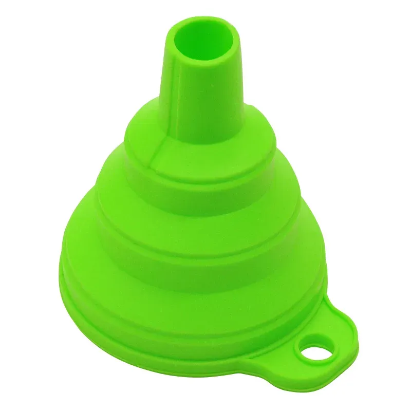 Entonnoirs pliables en silicone portables pour le transfert de carburant, de bière et d'huile, accessoires et outils de cuisine en version mini 10