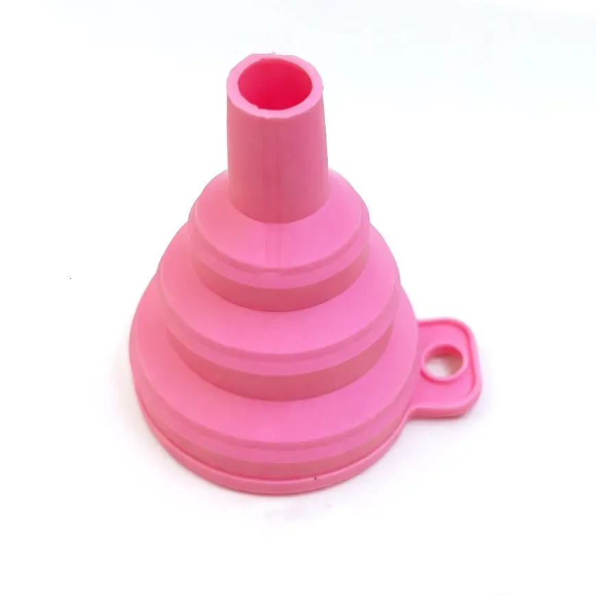 Entonnoirs pliables en silicone portables pour le transfert de carburant, de bière et d'huile, accessoires et outils de cuisine en version mini 9