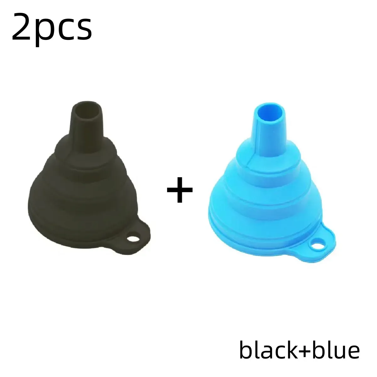 Entonnoirs pliables en silicone portables pour le transfert de carburant, de bière et d'huile, accessoires et outils de cuisine en version mini 14