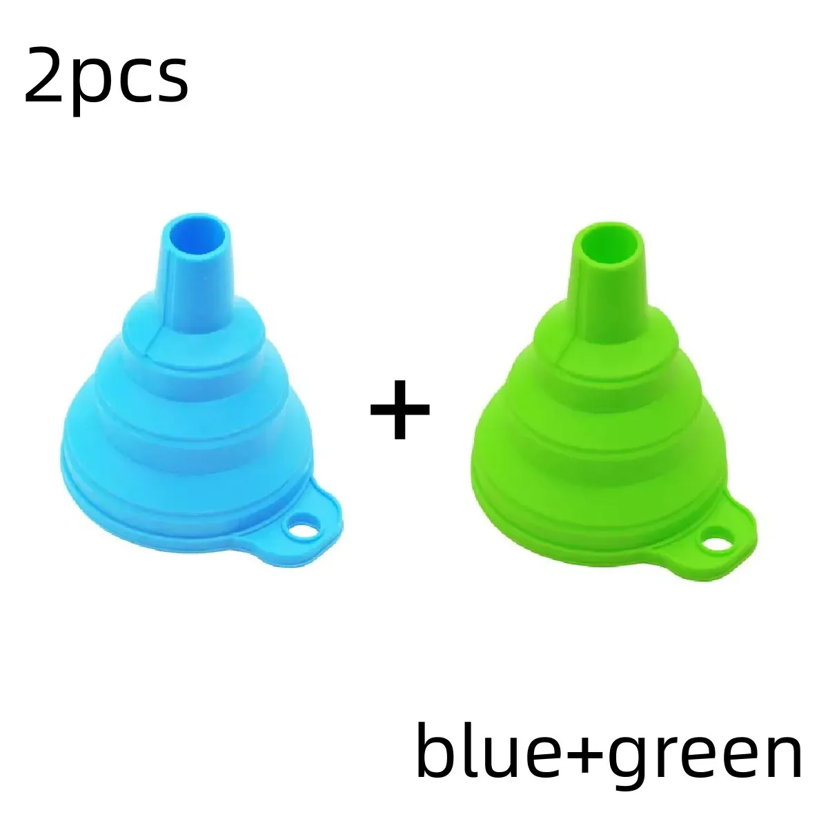 Entonnoirs pliables en silicone portables pour le transfert de carburant, de bière et d'huile, accessoires et outils de cuisine en version mini 15