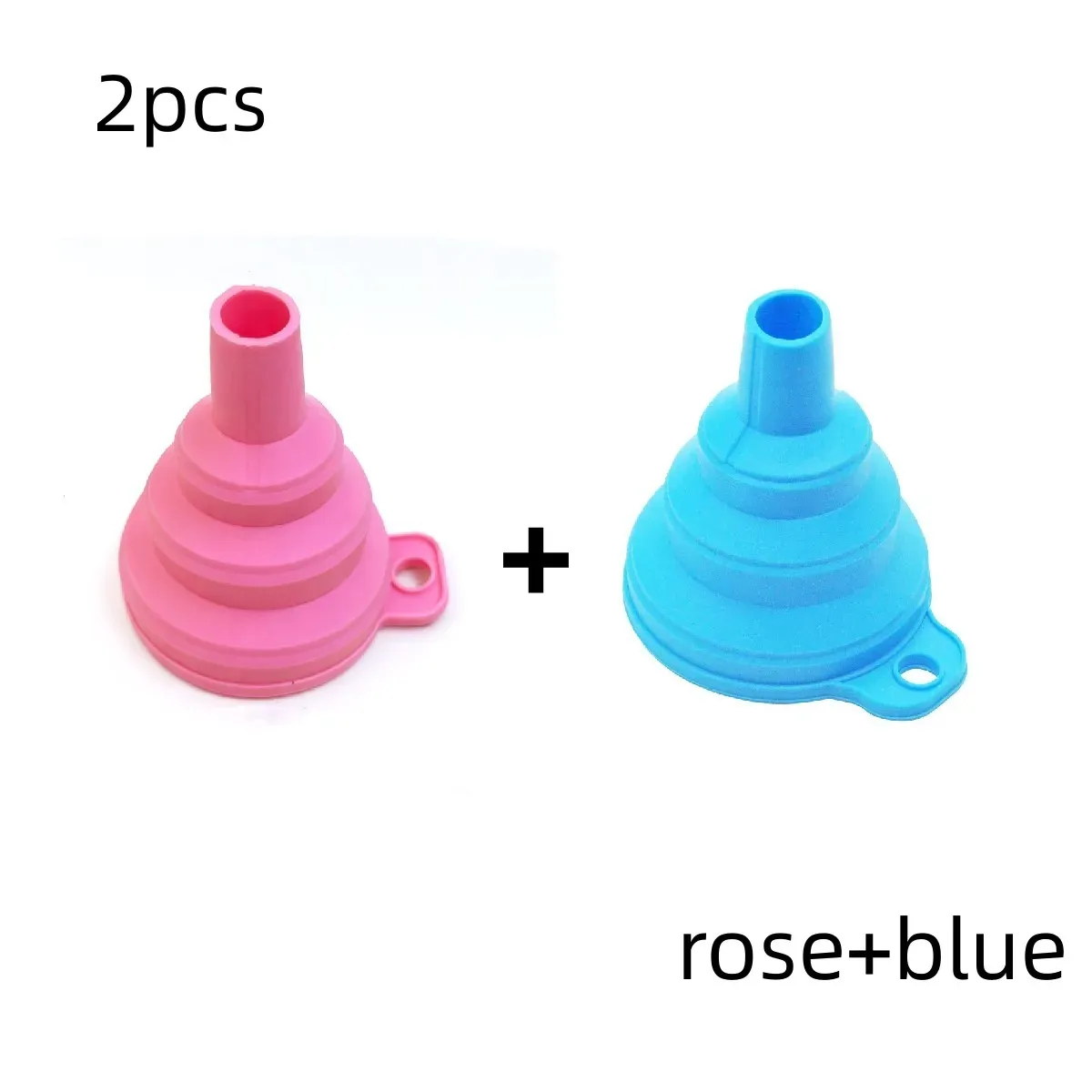 Entonnoirs pliables en silicone portables pour le transfert de carburant, de bière et d'huile, accessoires et outils de cuisine en version mini 16