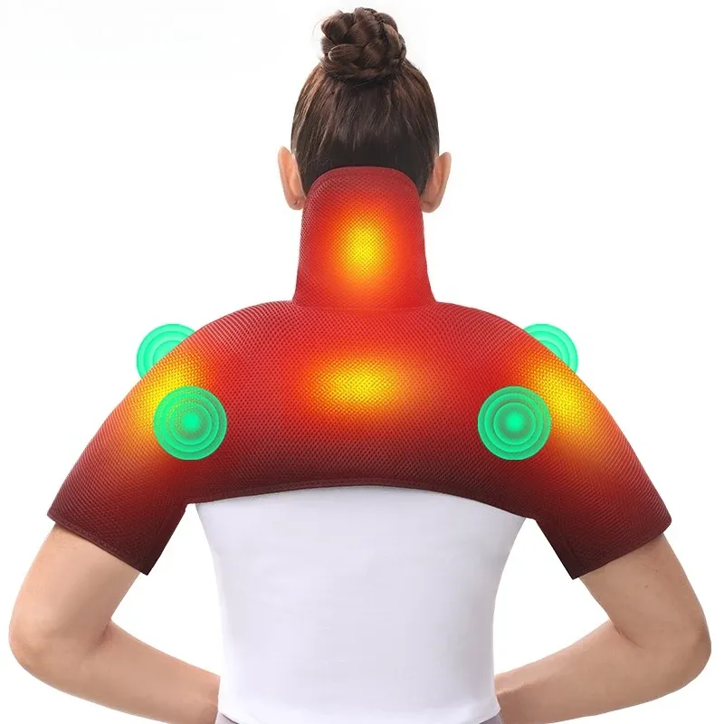 Masseur chauffant pour les épaules et le dos en situation