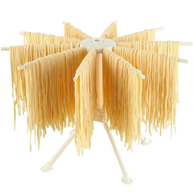 Support de séchage pliable pour pâtes fraîches maison, étendoir à nouilles à 10 barres, JT583 - Image 1