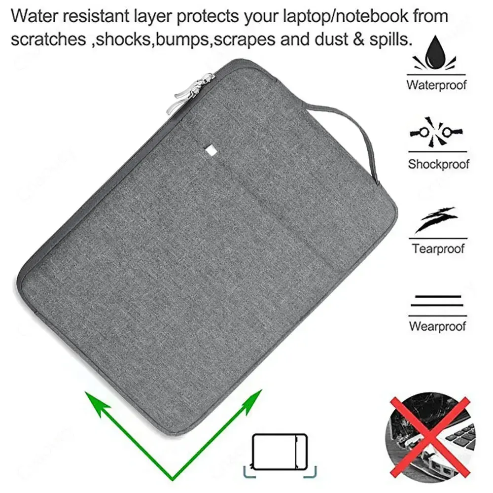 Housse de protection étanche avec fermeture éclair pour ordinateur portable HP 11,6" à 16" 2