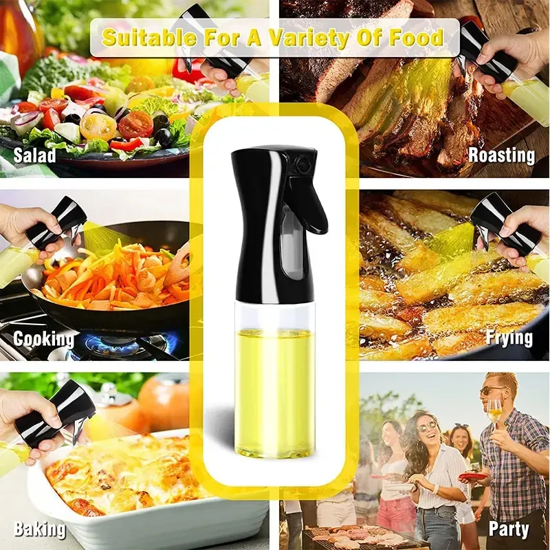 Pulvérisateur d'huile d'olive pour barbecue en plastique, bouteille vide, 200 / 300 / 500 ml 5