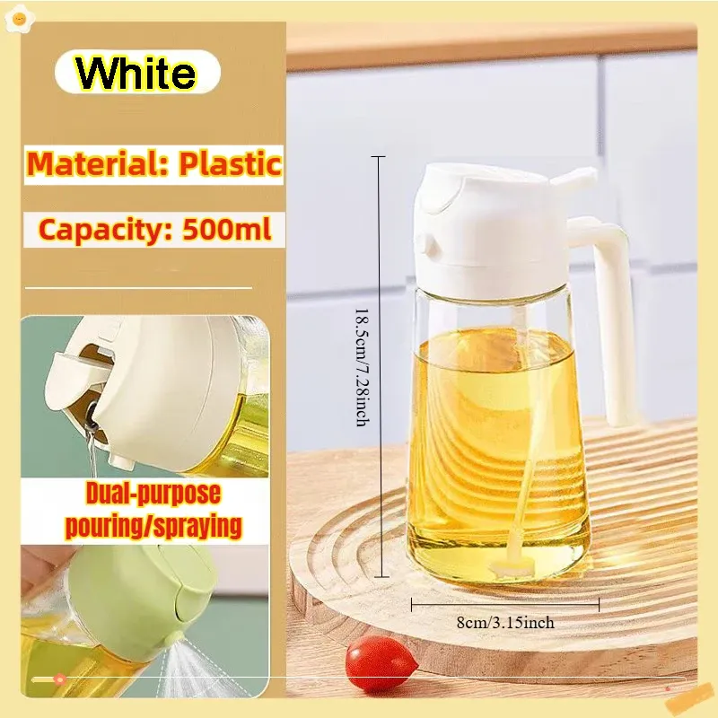 Pulvérisateur d'huile d'olive pour barbecue en plastique, bouteille vide, 200 / 300 / 500 ml 16