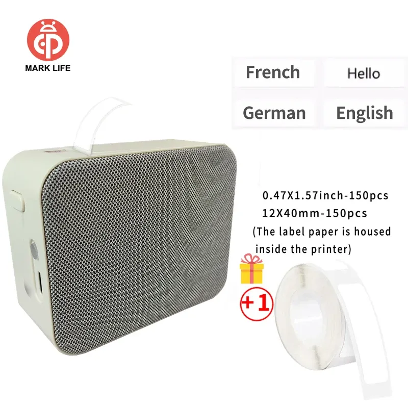 Imprimante d'étiquettes thermiques Marklife P15, sans encre, sans fil, Bluetooth, 203 dpi, compatible Android/iOS, pour la maison, la cuisine, le bureau et le bricolage 19