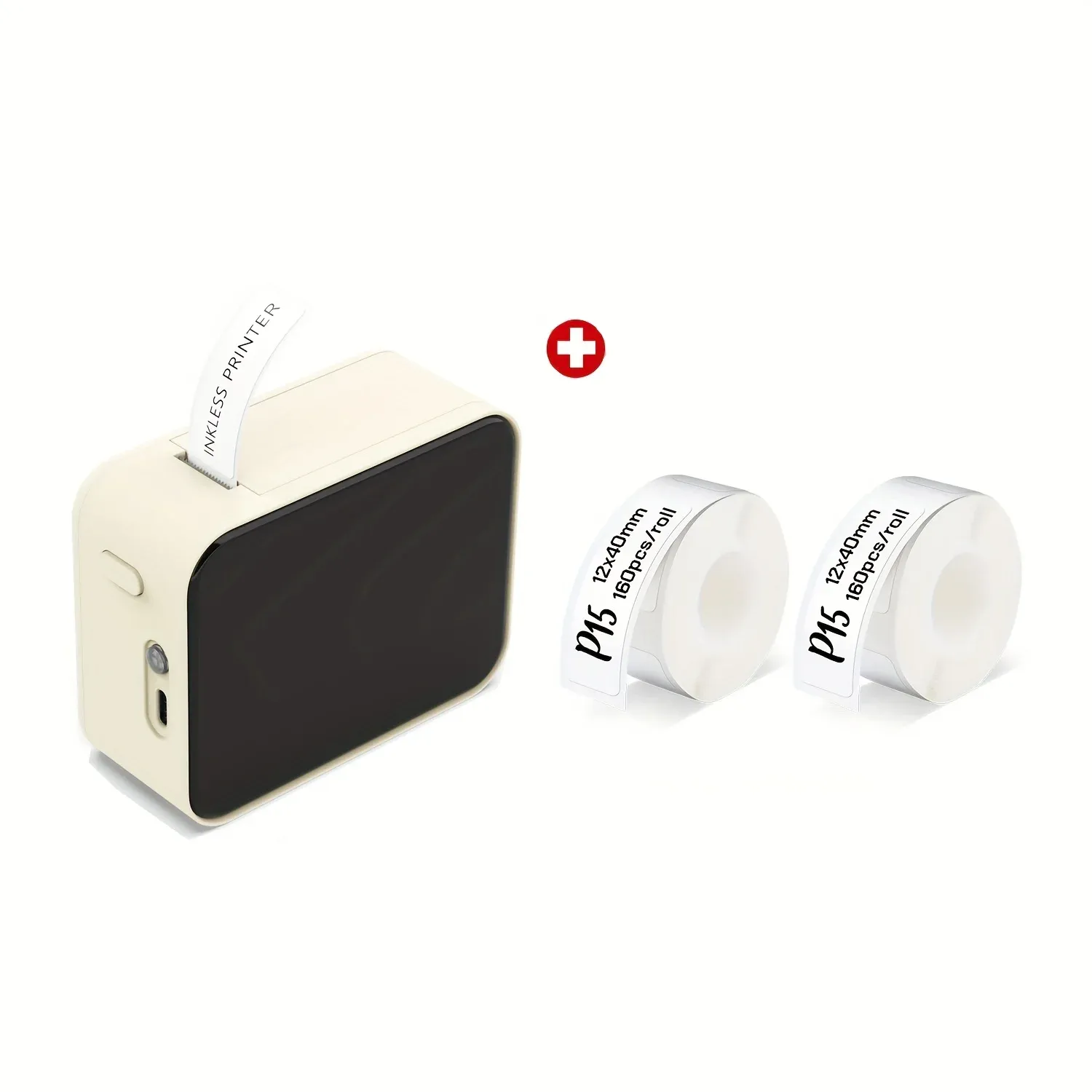 Imprimante d'étiquettes thermiques Marklife P15, sans encre, sans fil, Bluetooth, 203 dpi, compatible Android/iOS, pour la maison, la cuisine, le bureau et le bricolage 15
