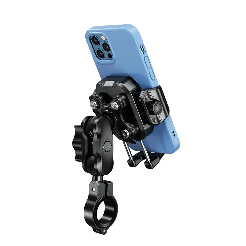 Détail du support de téléphone pour moto