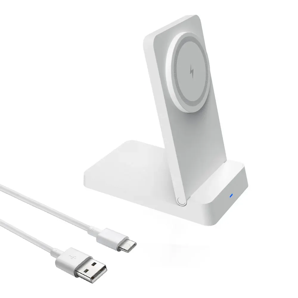 Support de téléphone pliable magnétique avec chargeur sans fil pour MagSafe iPhone 17, 16, 15, 14, 13, 12 Pro Max, Samsung – Station de charge rapide 8