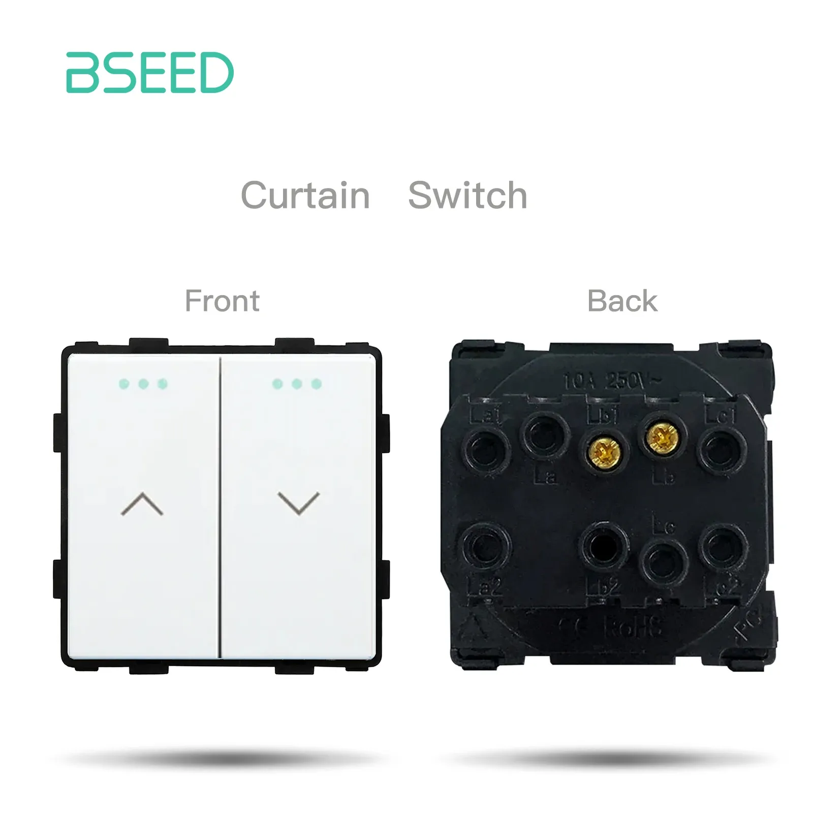 BSEED – Interrupteur à bouton-poussoir standard UE avec cadre en verre et prises HDMI, USB, TV, Internet et USB-C 15
