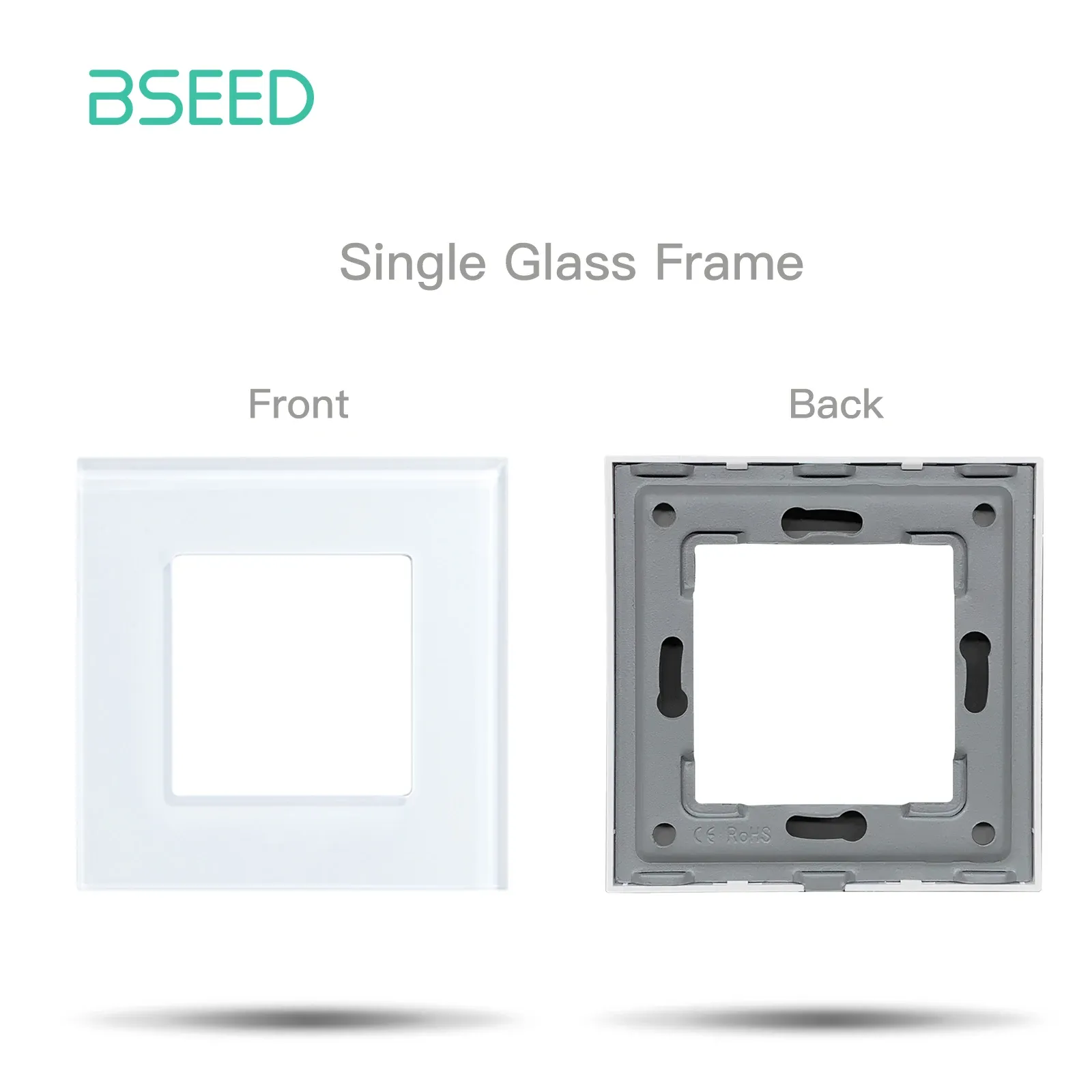 BSEED – Interrupteur à bouton-poussoir standard UE avec cadre en verre et prises HDMI, USB, TV, Internet et USB-C 28