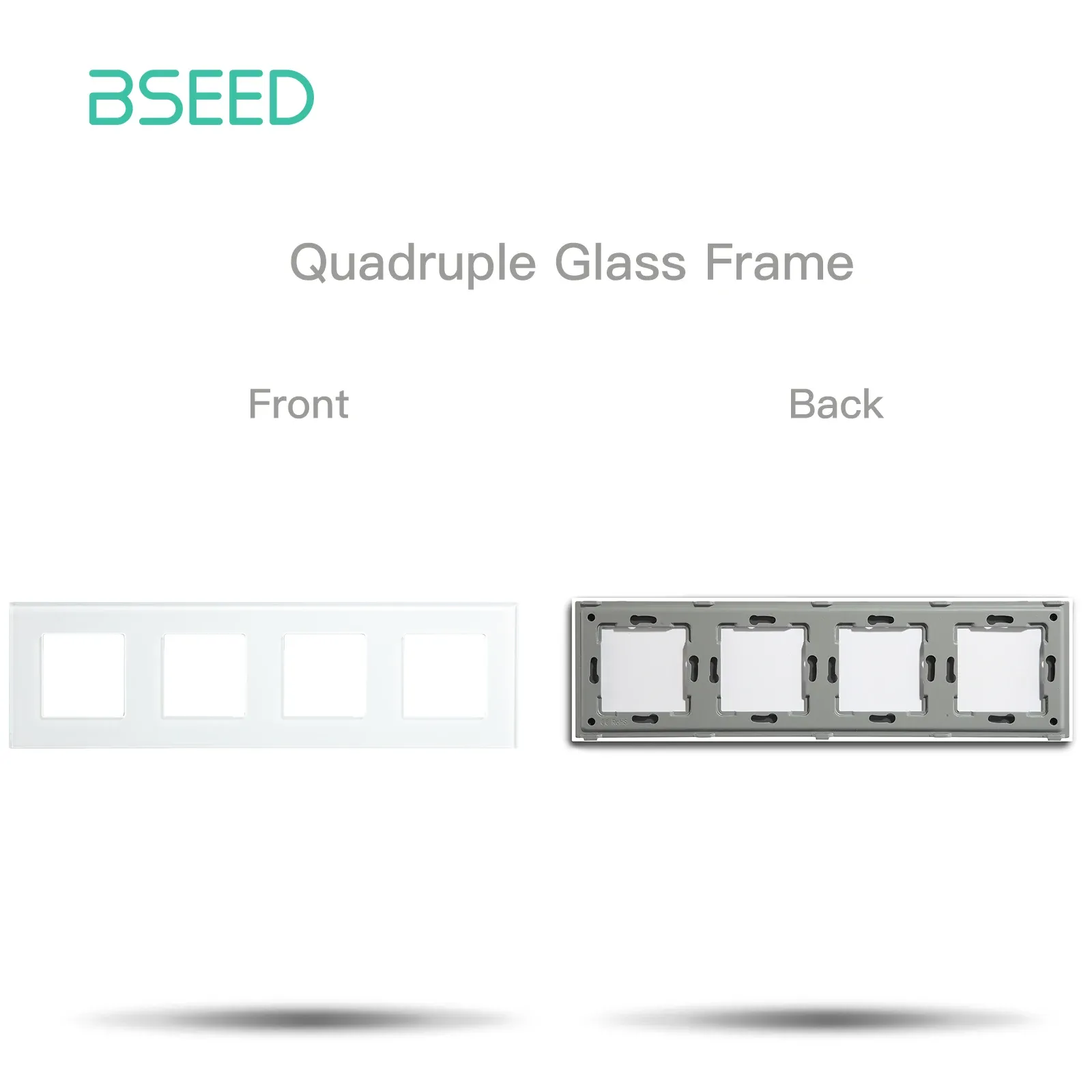 BSEED – Interrupteur à bouton-poussoir standard UE avec cadre en verre et prises HDMI, USB, TV, Internet et USB-C 29