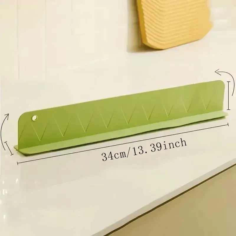 Déflecteur d'évier en silicone avec ventouse, protection anti-éclaboussures pour vêtements, 1 pièce 6