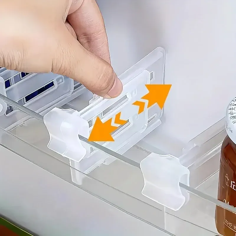 Séparateur réglable pour réfrigérateur 6/12 – Organisateur extensible pour boissons et sauces
