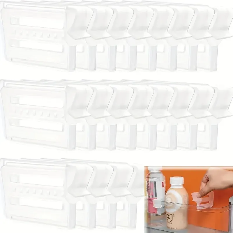 Séparateur réglable pour réfrigérateur 6/12 – Organisateur extensible pour boissons et sauces 2
