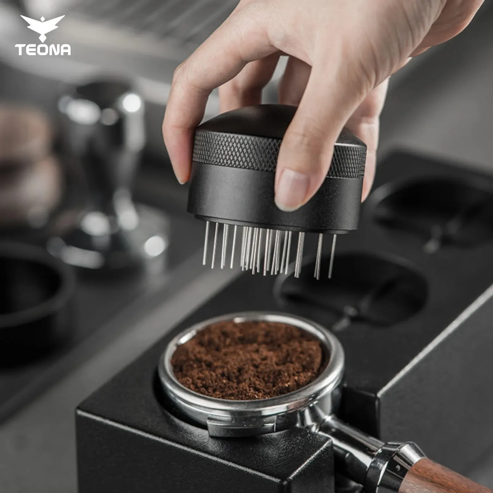 Agitateur WDT pour expresso, outil de distribution pour porte-filtre 51 mm, 53 mm, 54 mm et 58 mm 4