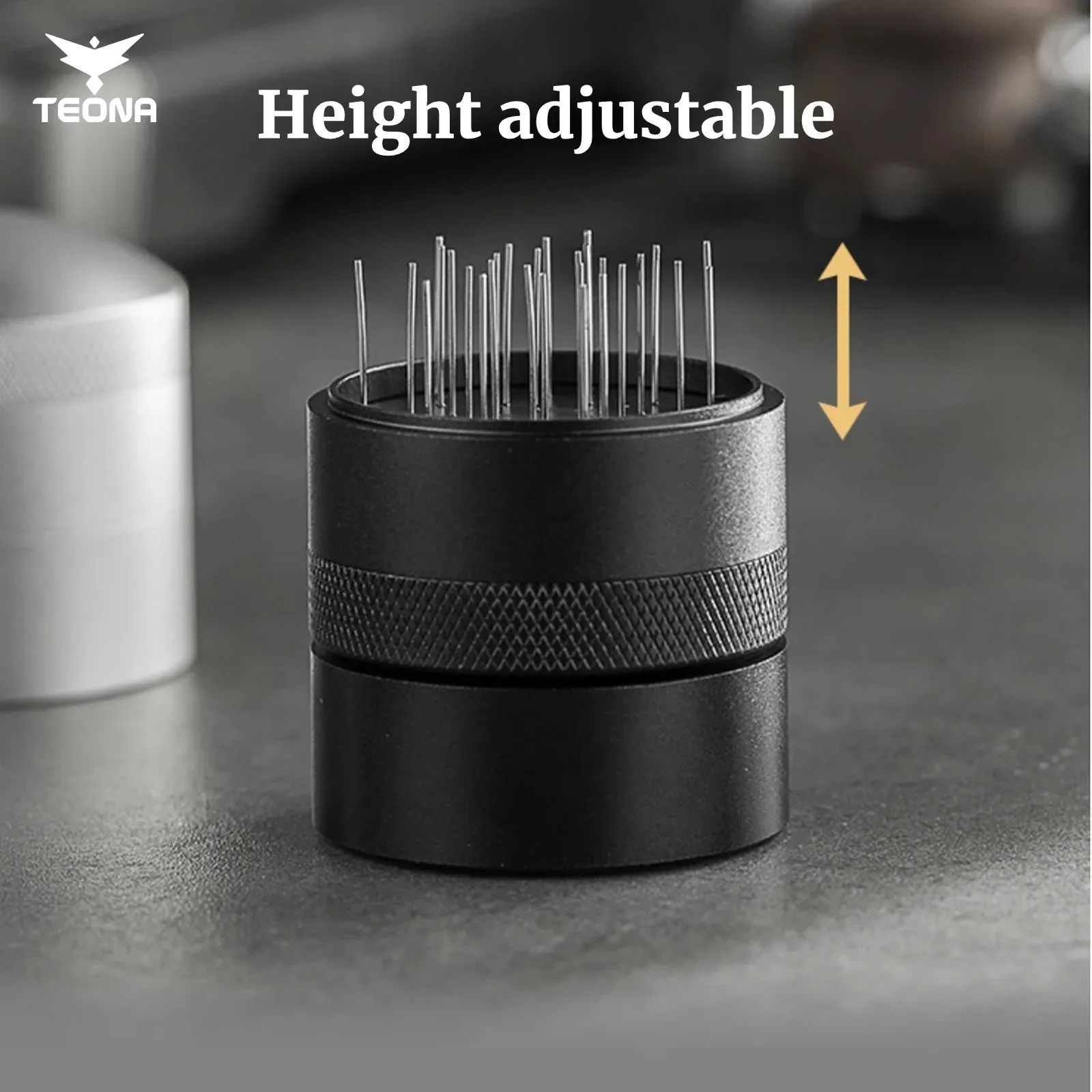 Agitateur WDT pour expresso, outil de distribution pour porte-filtre 51 mm, 53 mm, 54 mm et 58 mm 6