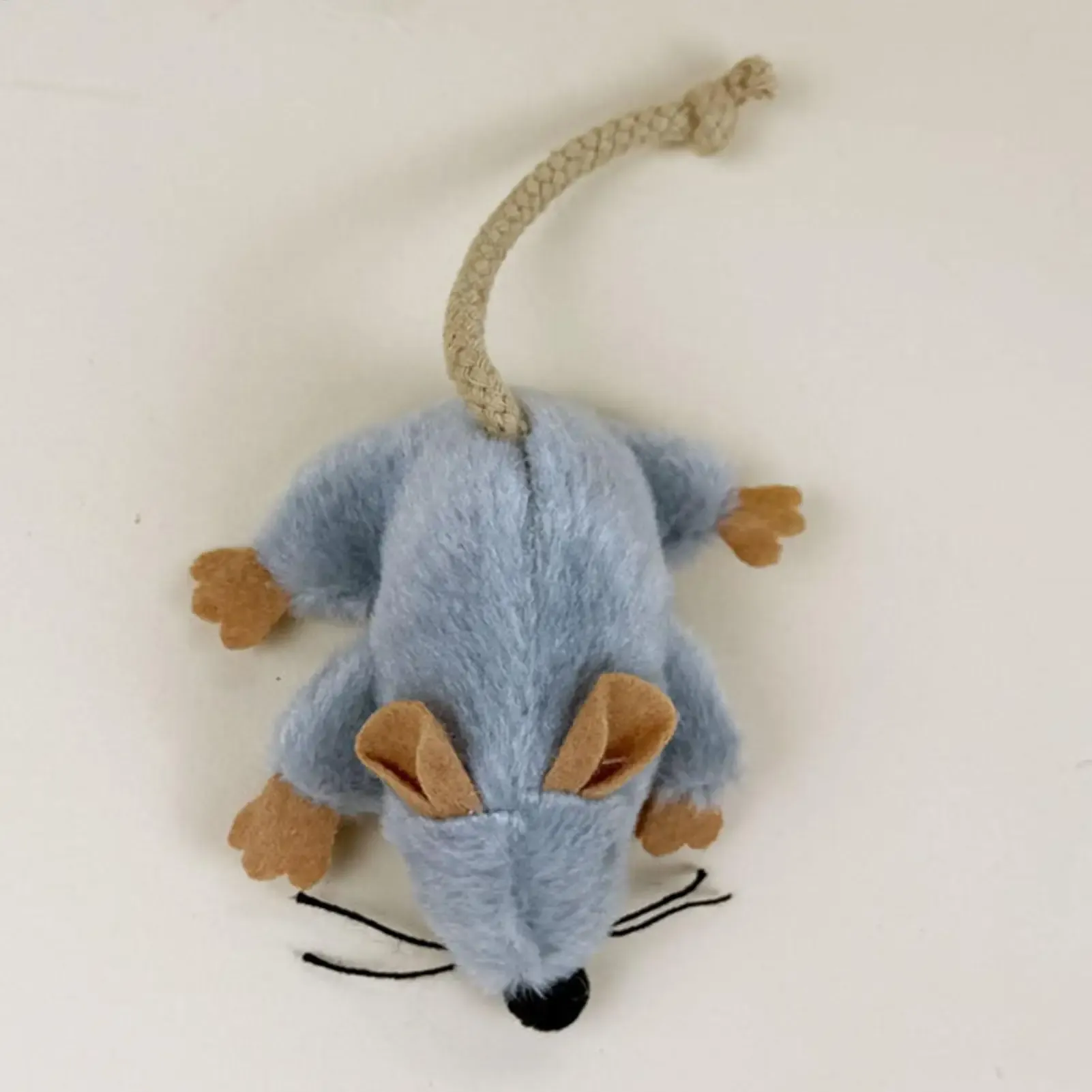Jouet souris en peluche réaliste pour chat avec queue mobile et son 4