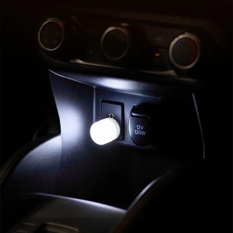 Petite lampe de lecture LED à prise USB, protection des yeux, veilleuse ronde 4