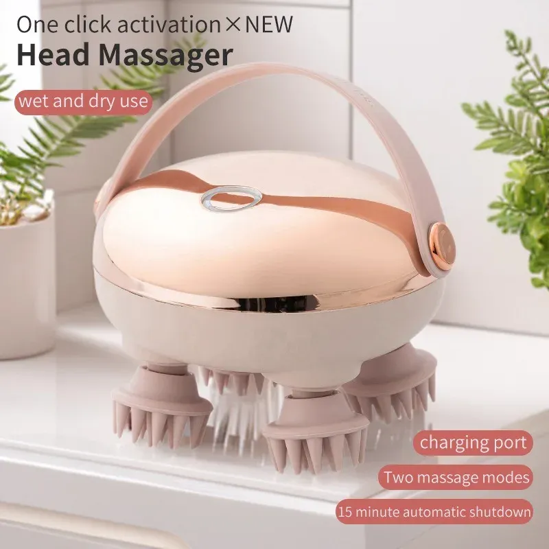 Masseur de cuir chevelu rechargeable, portatif et étanche 2