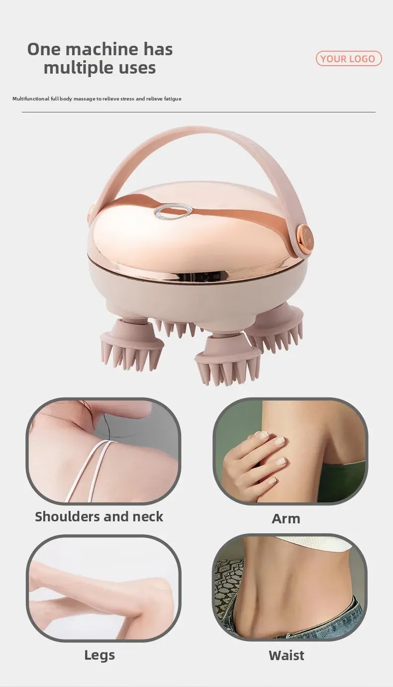 Masseur de tête rechargeable, vue détaillée