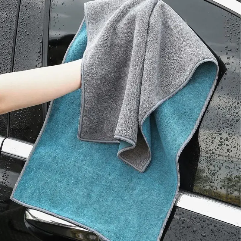 Serviette de nettoyage en microfibre épaisse et douce pour carrosserie, double couche 7