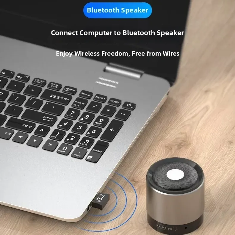 Adaptateur Bluetooth USB 5.3, détail du format compact