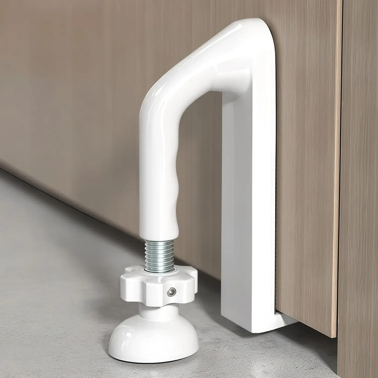 Butoir de porte portable en métal robuste pour voyage, sans perçage, antivol pour hôtel, appartement et maison 8
