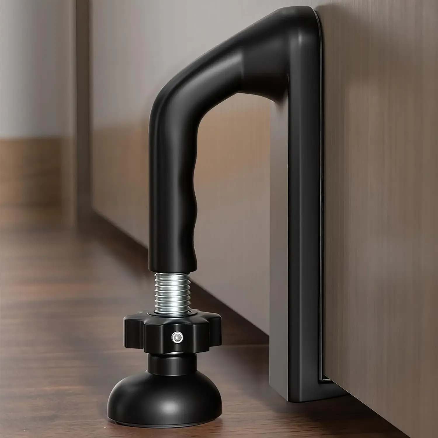 Butoir de porte portable en métal robuste pour voyage, sans perçage, antivol pour hôtel, appartement et maison 9