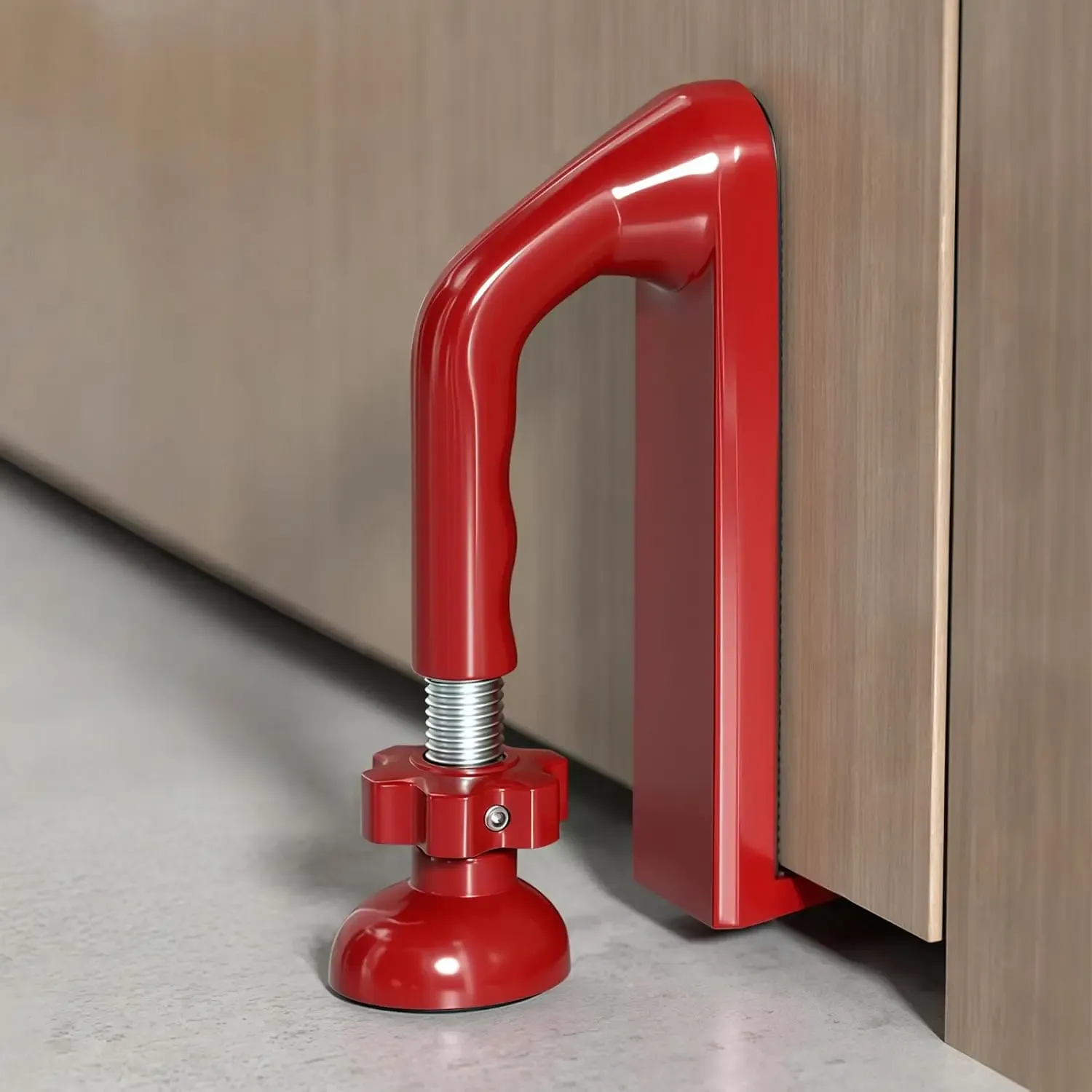 Butoir de porte portable en métal robuste pour voyage, sans perçage, antivol pour hôtel, appartement et maison 7