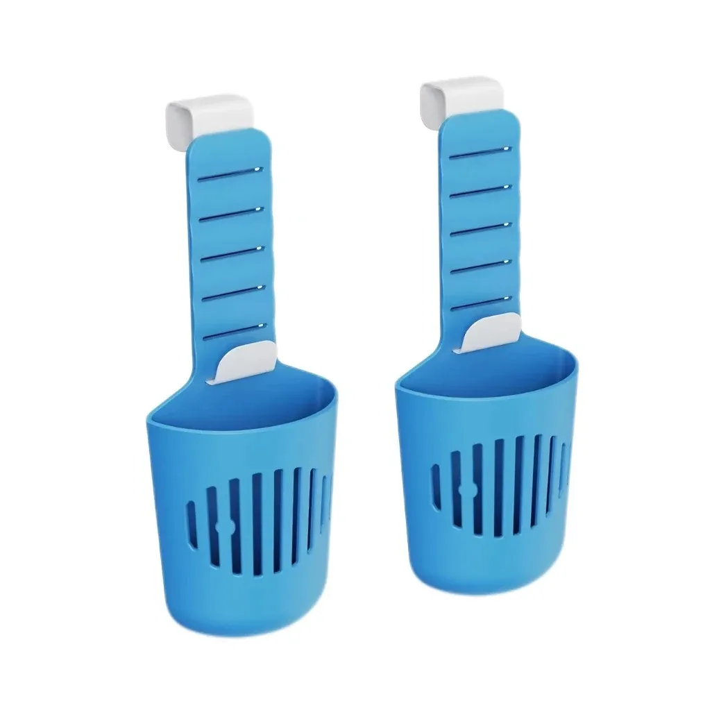 Support de tablette en silicone pour réservoir de toilettes, support polyvalent pour nettoyant et désodorisant suspendu pour cuvette de toilettes (lot de 1/2) 8