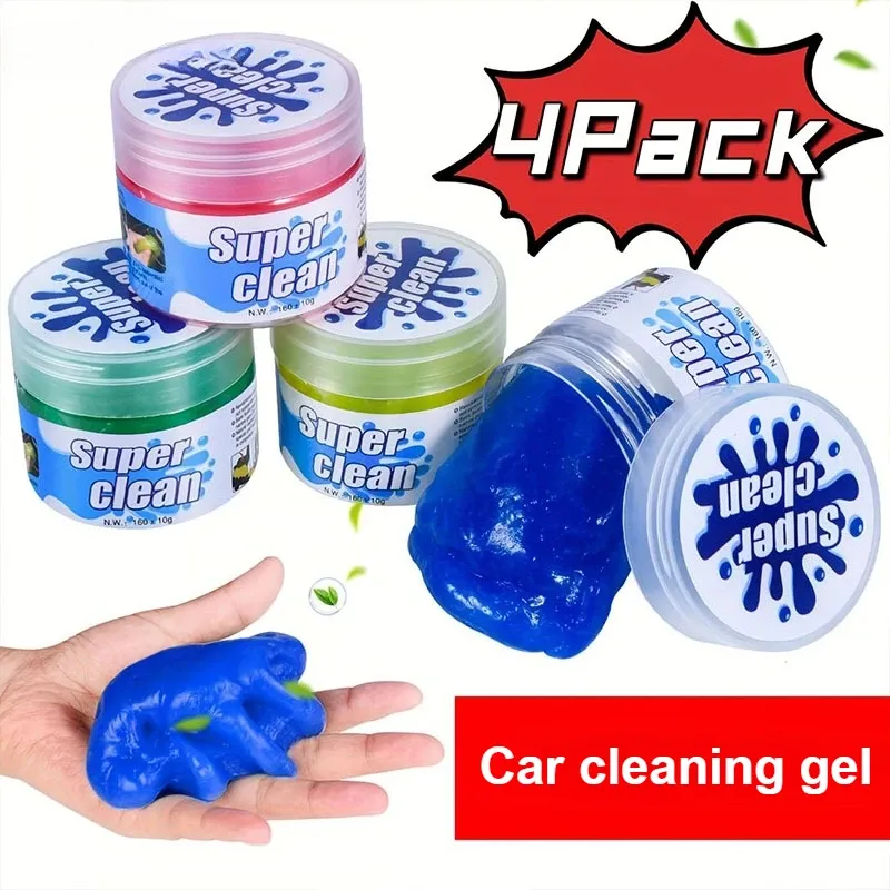Gel nettoyant pour voiture, gel de nettoyage détaillant pour intérieur automobile, pâte nettoyante magique universelle pour clavier et ordinateur portable - Image 1