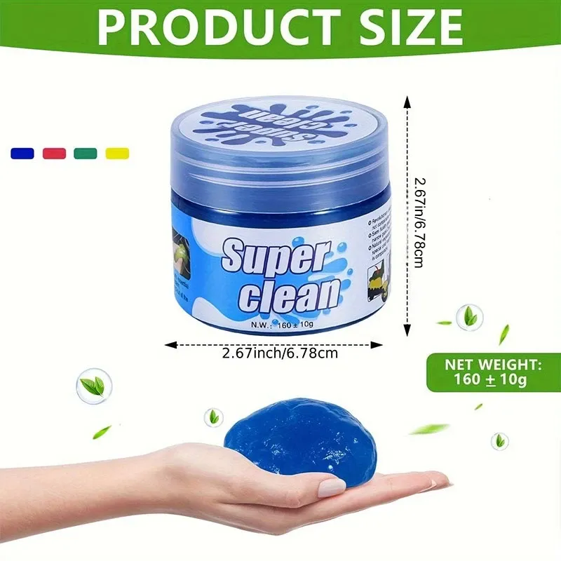 Gel nettoyant pour voiture, gel de nettoyage détaillant pour intérieur automobile, pâte nettoyante magique universelle pour clavier et ordinateur portable 6