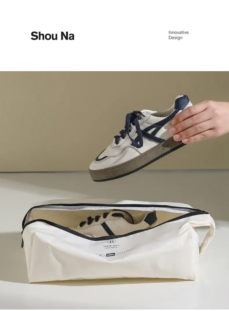 Sac de rangement de chaussures, usage en voyage