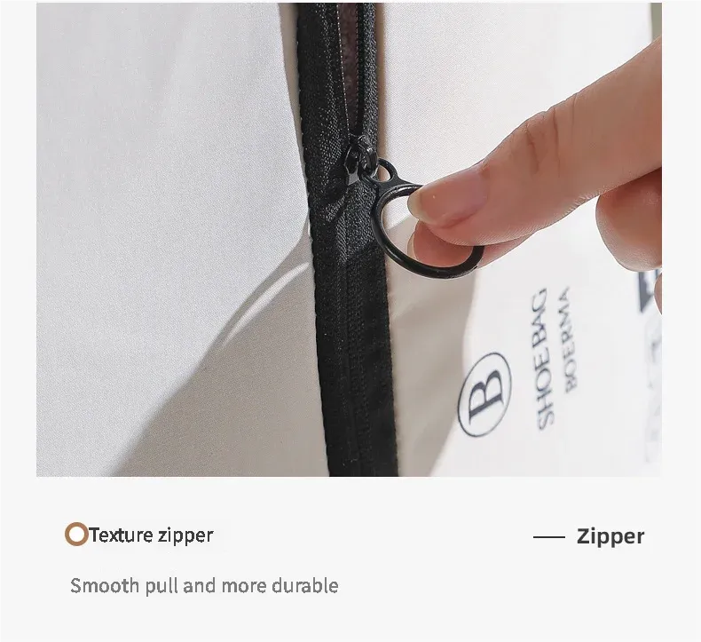 Sac de rangement de chaussures, détail du tissu