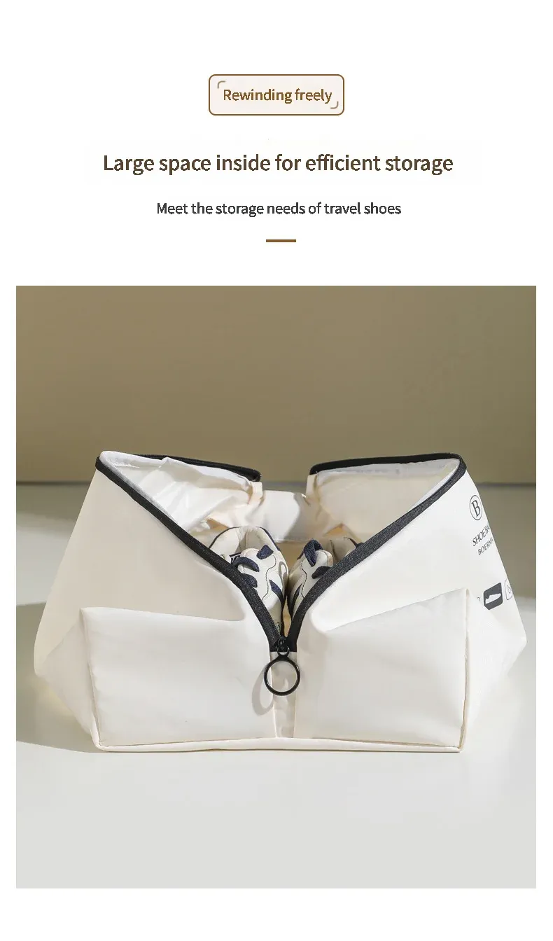 Sac de rangement pour chaussures, finitions soignées