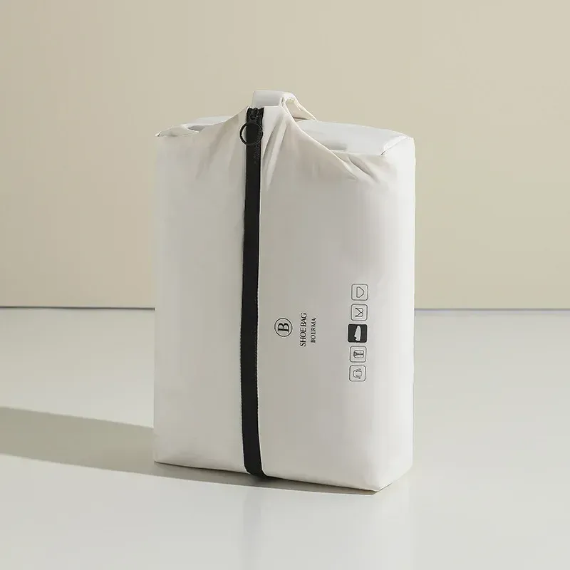 Sac de rangement portable pour chaussures de voyage, étanche, avec fermeture éclair 8