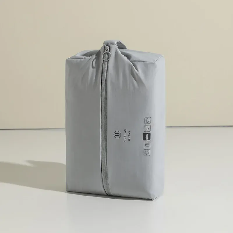 Sac de rangement portable pour chaussures de voyage, étanche, avec fermeture éclair 7