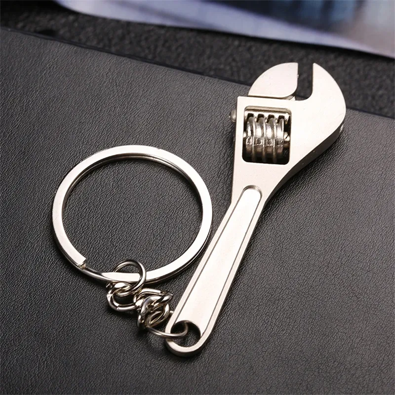 Porte-clés en métal à clé réglable, outil créatif pour homme, 1 pièce 4