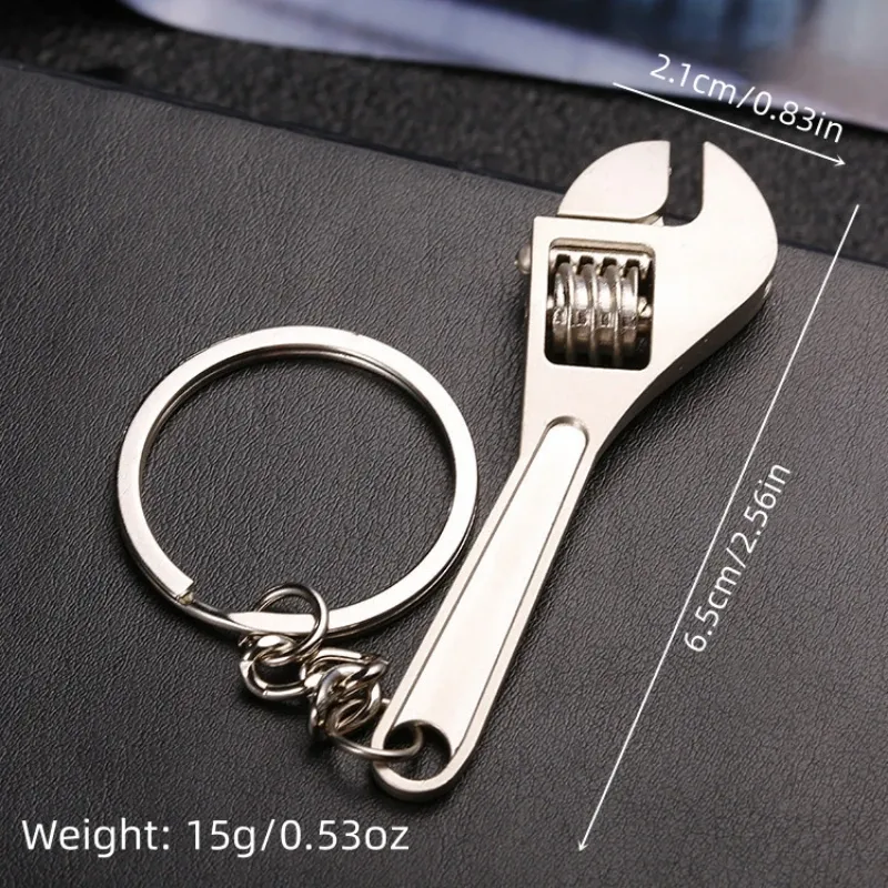 Porte-clés en métal à clé réglable, outil créatif pour homme, 1 pièce 6
