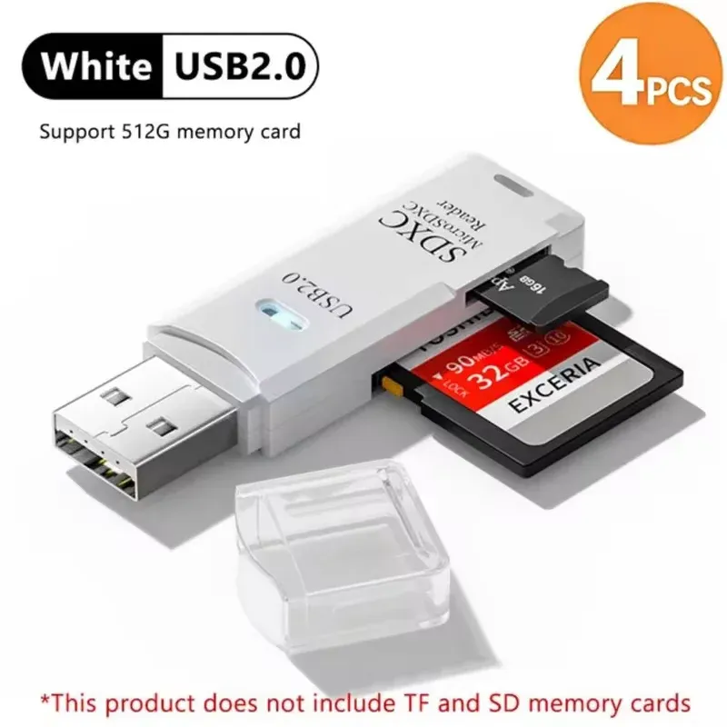 Lecteur de cartes USB 3.0/2.0 2-en-1 compatible cartes SD et TF pour ordinateur, tablette, appareil photo, ordinateur portable et voiture 18