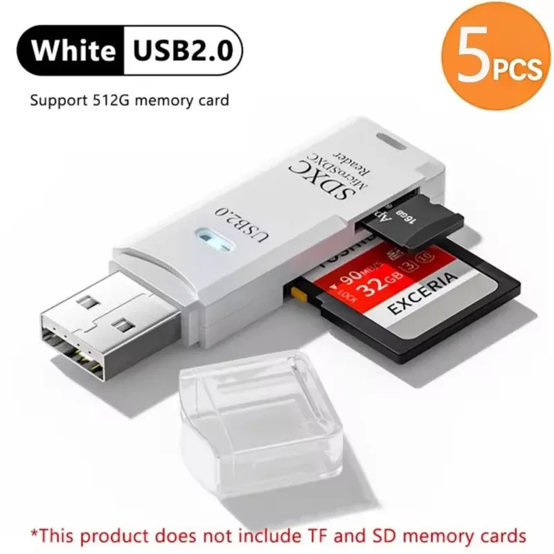 Lecteur de cartes USB 3.0/2.0 2-en-1 compatible cartes SD et TF pour ordinateur, tablette, appareil photo, ordinateur portable et voiture 19