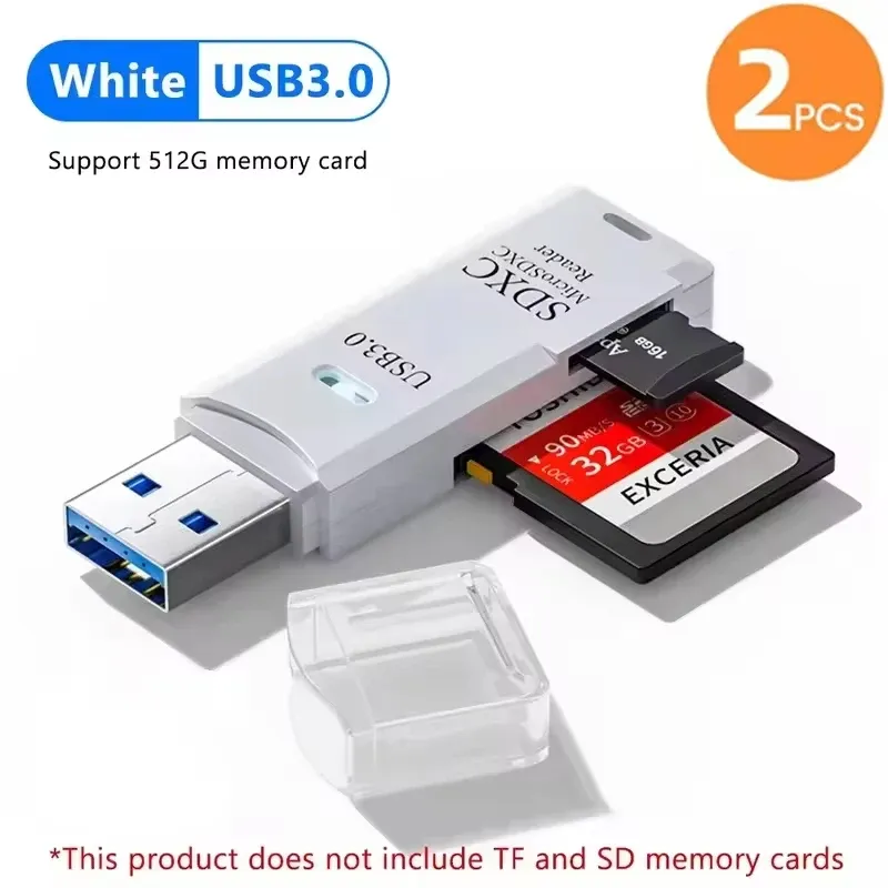 Lecteur de cartes USB 3.0/2.0 2-en-1 compatible cartes SD et TF pour ordinateur, tablette, appareil photo, ordinateur portable et voiture 11