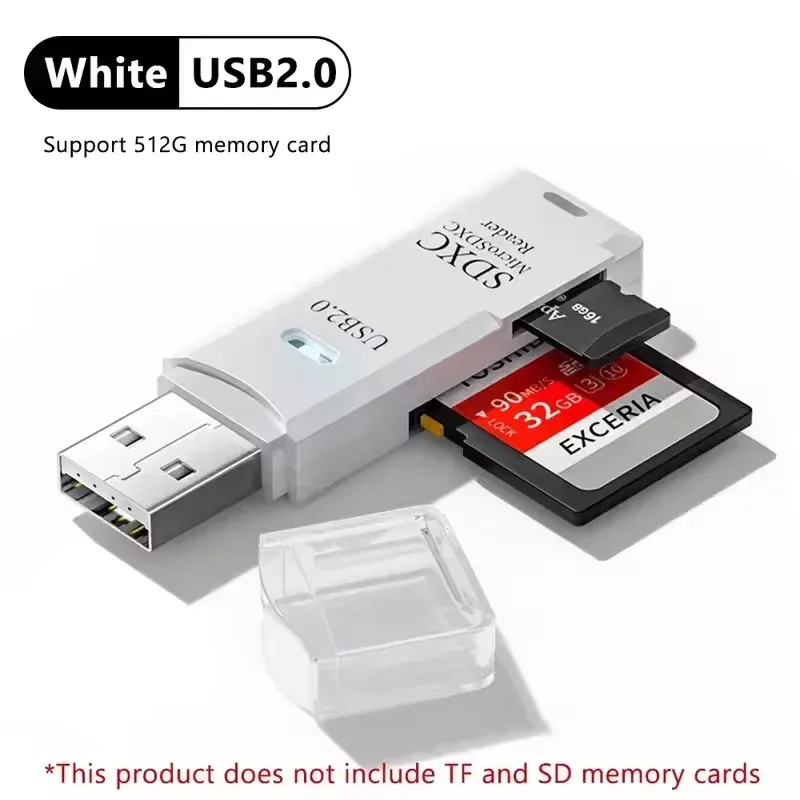 Lecteur de cartes USB 3.0/2.0 2-en-1 compatible cartes SD et TF pour ordinateur, tablette, appareil photo, ordinateur portable et voiture 26